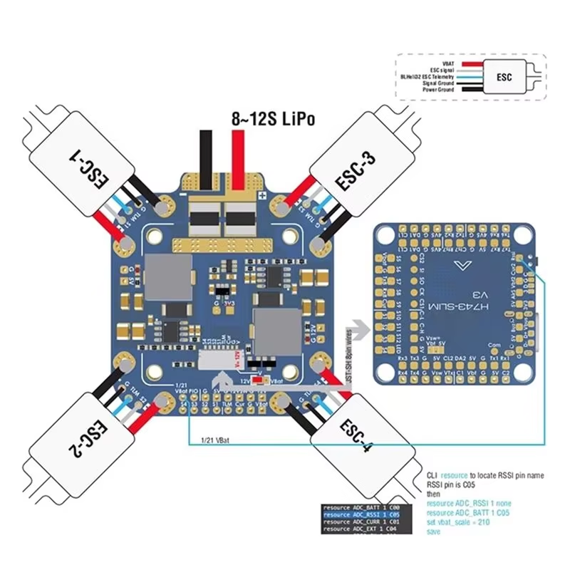 Placa Matek System XCLASS PDB  - Drone Power Distribution Board reseña y precio