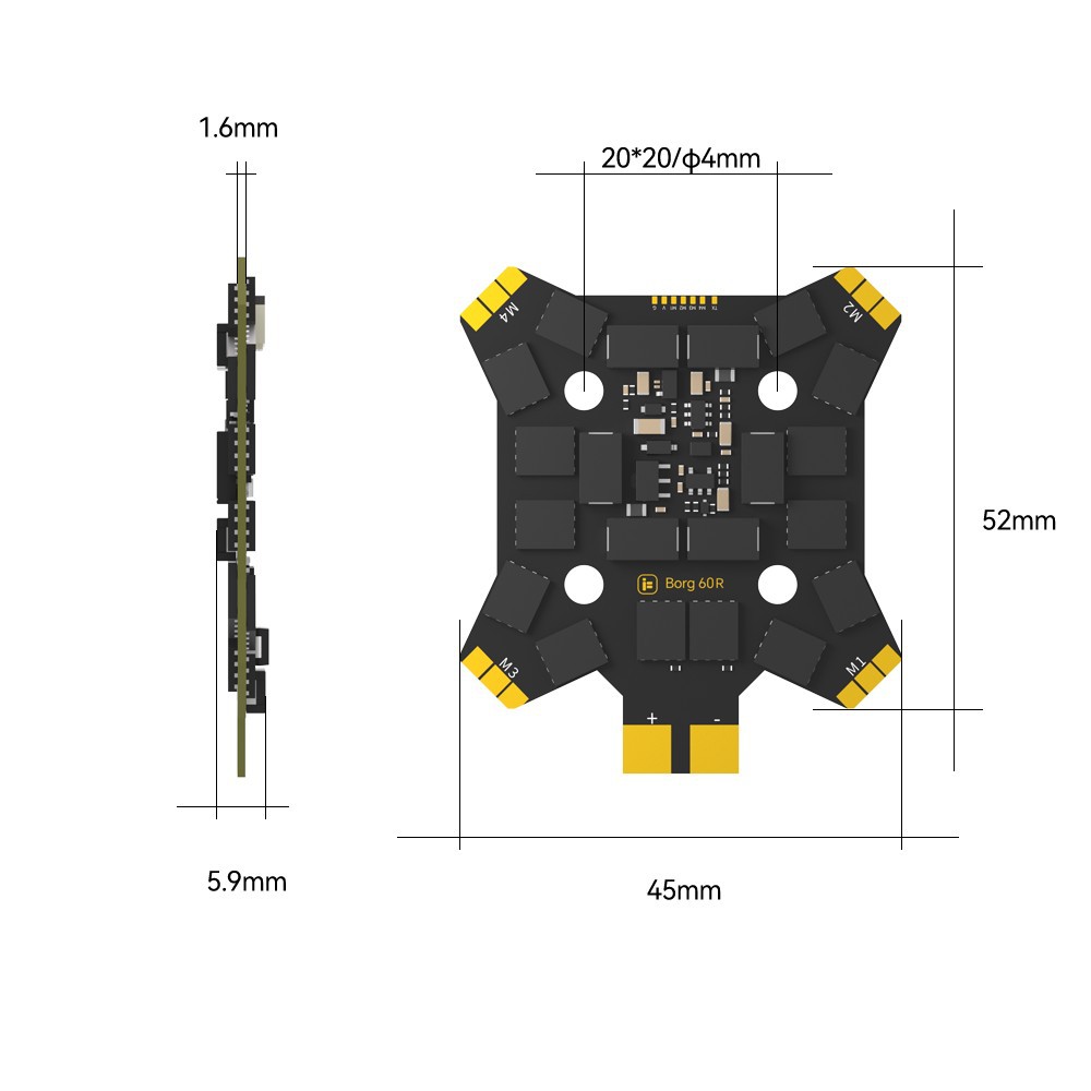 Controlador de vuelo iFlight B - Drone Esc reseña y precio